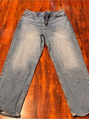 American Eagle Outfitters Women size 16 long light wash stretch jeans